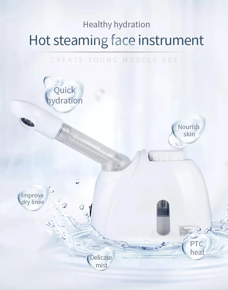 Ozone Facial Steamer – Deep Cleansing & Hydrating Home Spa for Glowing Skin
