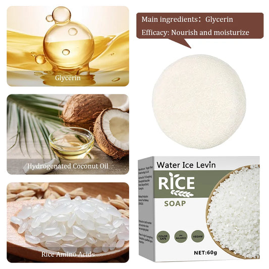 Handmade Rice & Collagen Soap – Gentle Cleanse, Natural Glow & Nourishing Care