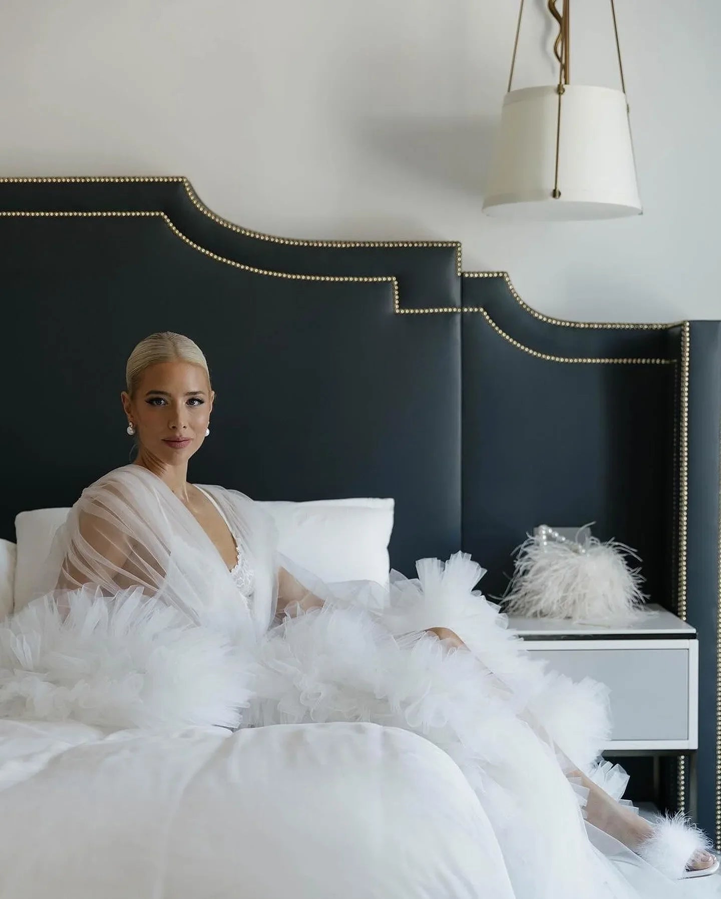 Boho Ruffle Bride Robe