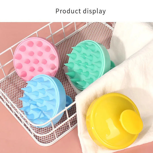 Silicone Scalp Massage Brush – Deep Clean, Dandruff Relief & Relaxation in Every Wash