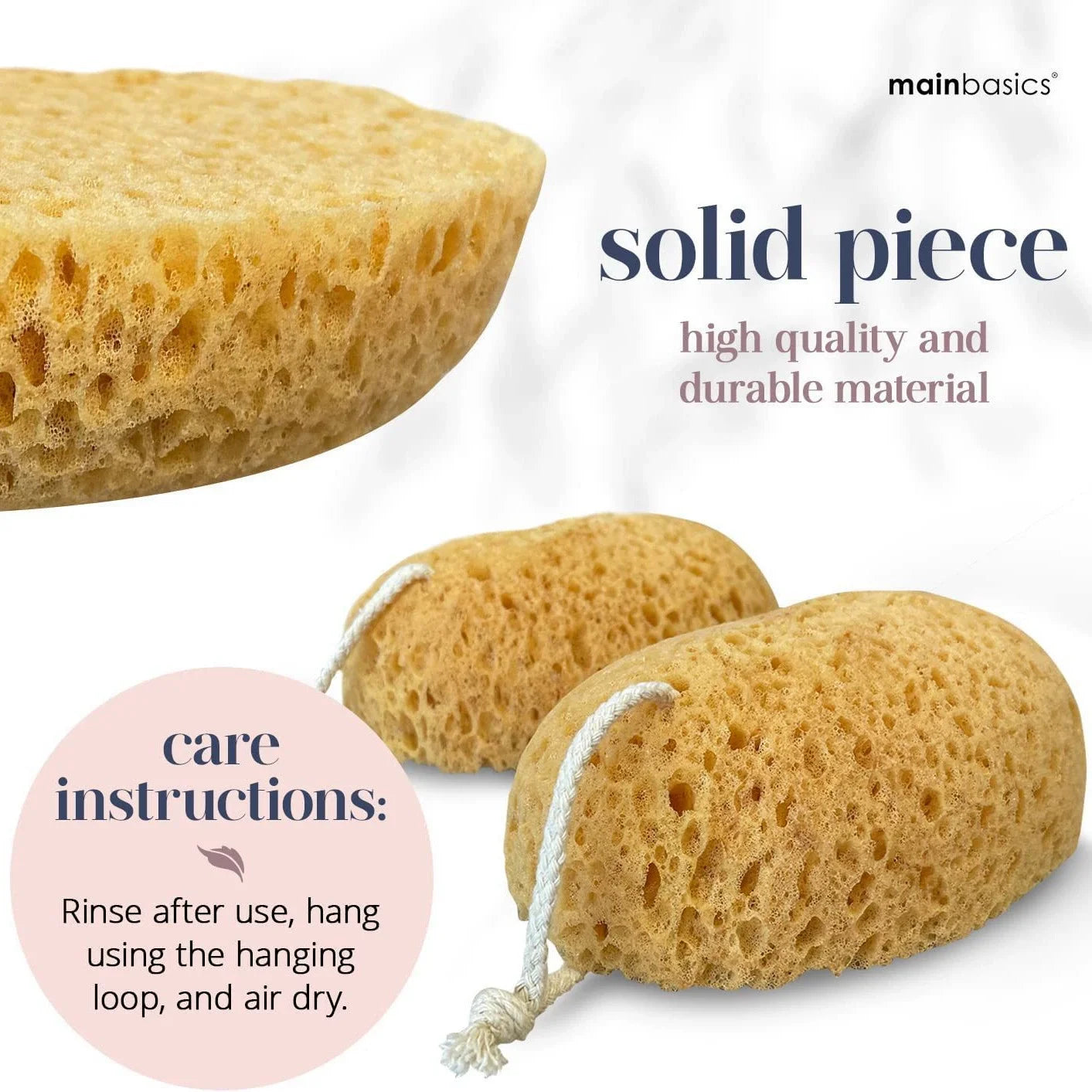 Natural Seaweed Bath Sponge – Honeycomb Texture for Gentle Exfoliation & Full Body Care